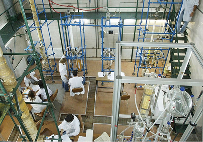 Researchers in a laboratory